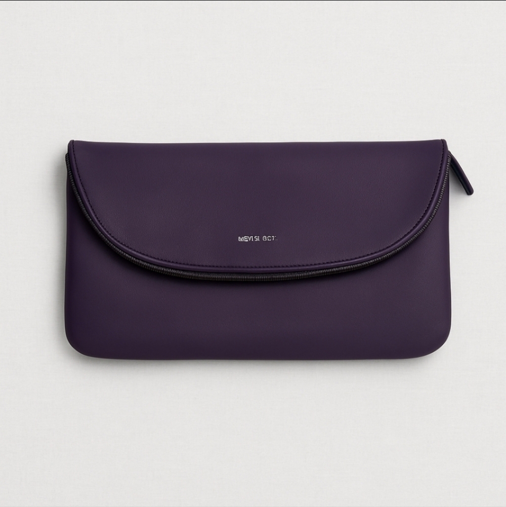 NWOT Matt & Nat Robby-LM Vegan Leather Clutch Plum Purple NEW